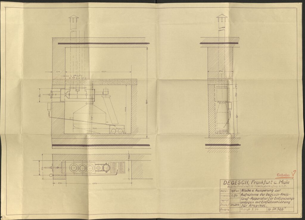 Degesch Blueprint from Zyklon-B Gassing Facility Stamped Secret.pdf-image-001